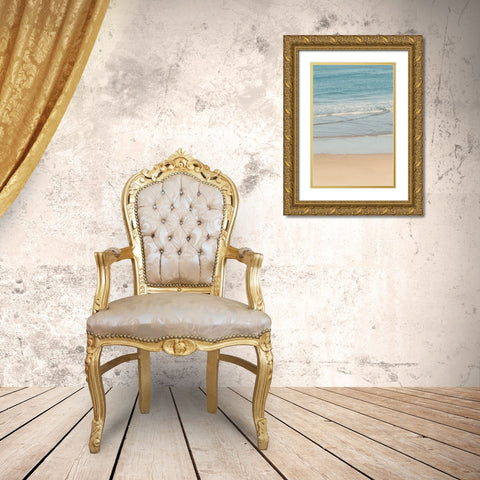 White Oceans 59 Gold Ornate Wood Framed Art Print with Double Matting by Winstanley, Ian