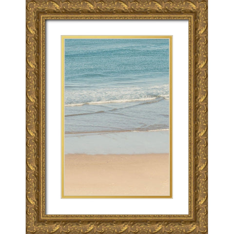 White Oceans 59 Gold Ornate Wood Framed Art Print with Double Matting by Winstanley, Ian