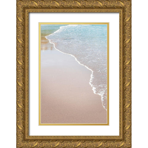 White Oceans 51 Gold Ornate Wood Framed Art Print with Double Matting by Winstanley, Ian