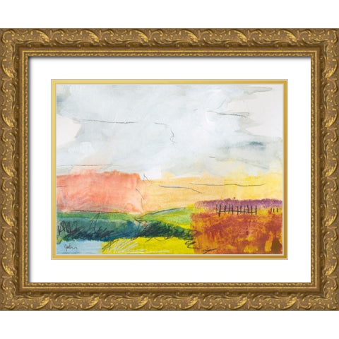 Belonging No. 1 Gold Ornate Wood Framed Art Print with Double Matting by Weiss, Jan