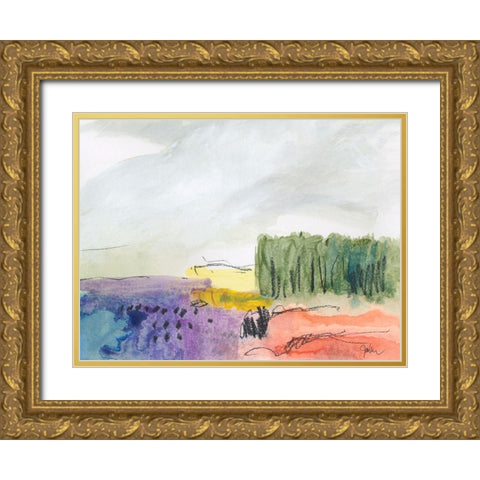 Belonging No. 2 Gold Ornate Wood Framed Art Print with Double Matting by Weiss, Jan