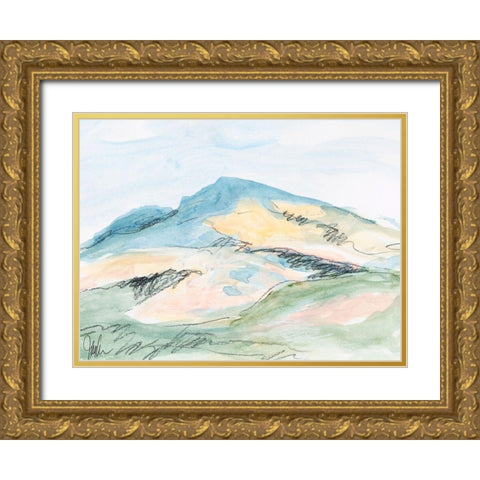 Mt. Diablo No. 2 Gold Ornate Wood Framed Art Print with Double Matting by Weiss, Jan