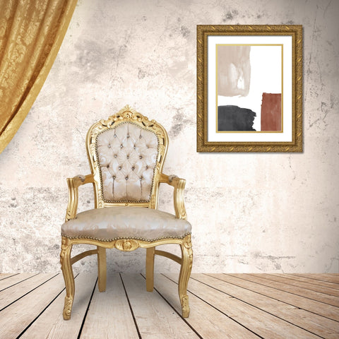 Terracotta No. 2 Gold Ornate Wood Framed Art Print with Double Matting by Wong, Brandon