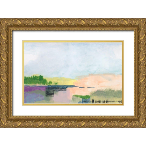 In The Desert Quiet 2 Gold Ornate Wood Framed Art Print with Double Matting by Weiss, Jan