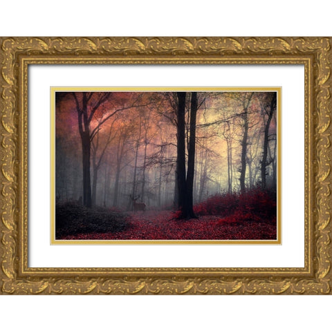 Forest Dream Gold Ornate Wood Framed Art Print with Double Matting by Wustenhagen, Dirk