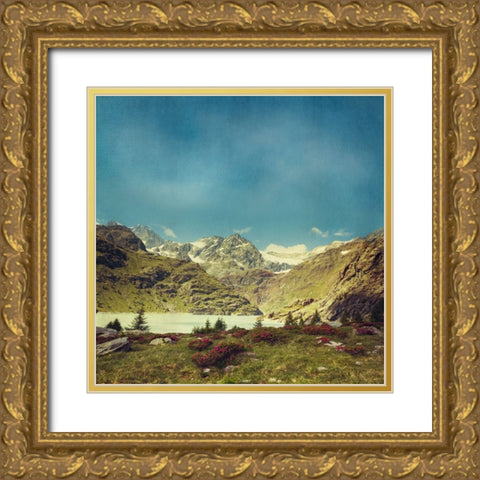 Take Me To The Mountains No. 2 Gold Ornate Wood Framed Art Print with Double Matting by Wustenhagen, Dirk