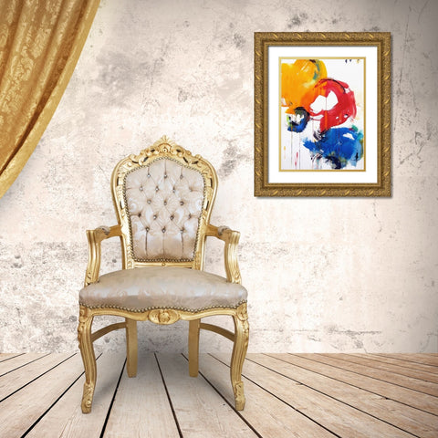 My Mothers Teeth Gold Ornate Wood Framed Art Print with Double Matting by Weil, Emily