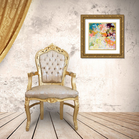 Lunar Freefall 1 Gold Ornate Wood Framed Art Print with Double Matting by Weiss, Jan