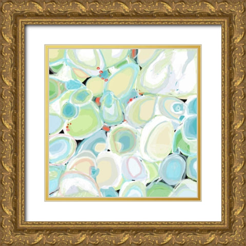 Mint Cocktail Gold Ornate Wood Framed Art Print with Double Matting by Weiss, Jan
