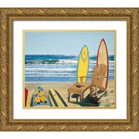 Board Meeting Gold Ornate Wood Framed Art Print with Double Matting by Westmoreland, Scott