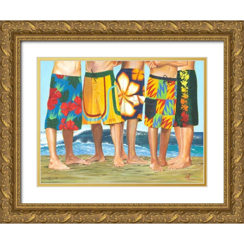 Casual Friday Gold Ornate Wood Framed Art Print with Double Matting by Westmoreland, Scott
