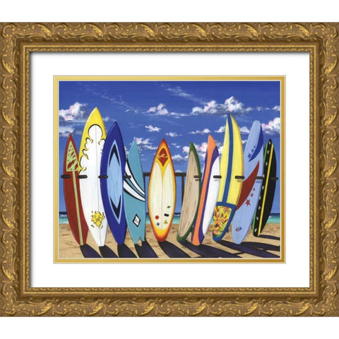 Group Hug Gold Ornate Wood Framed Art Print with Double Matting by Westmoreland, Scott