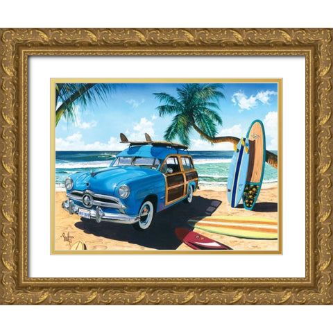 Old Friends Gold Ornate Wood Framed Art Print with Double Matting by Westmoreland, Scott