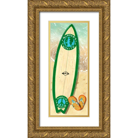 Peace Pilgrim Gold Ornate Wood Framed Art Print with Double Matting by Westmoreland, Scott