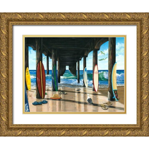 Pier Group Gold Ornate Wood Framed Art Print with Double Matting by Westmoreland, Scott