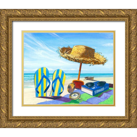Stranded Gold Ornate Wood Framed Art Print with Double Matting by Westmoreland, Scott