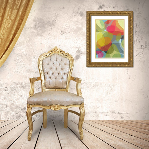 Layered Earth Two Gold Ornate Wood Framed Art Print with Double Matting by Weiss, Jan