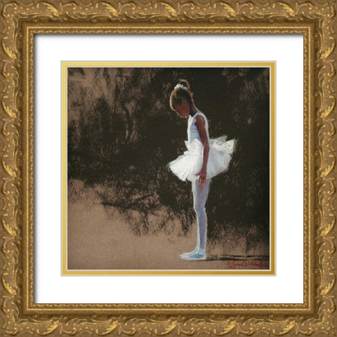 Anticipation Gold Ornate Wood Framed Art Print with Double Matting by Wilson, Richard