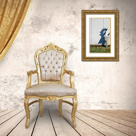 Saturdays Choice Gold Ornate Wood Framed Art Print with Double Matting by Wilson, Richard