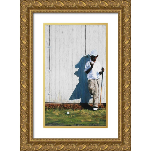 Saturdays Choice Gold Ornate Wood Framed Art Print with Double Matting by Wilson, Richard