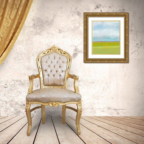 Meadow 1 Gold Ornate Wood Framed Art Print with Double Matting by Weiss, Jan