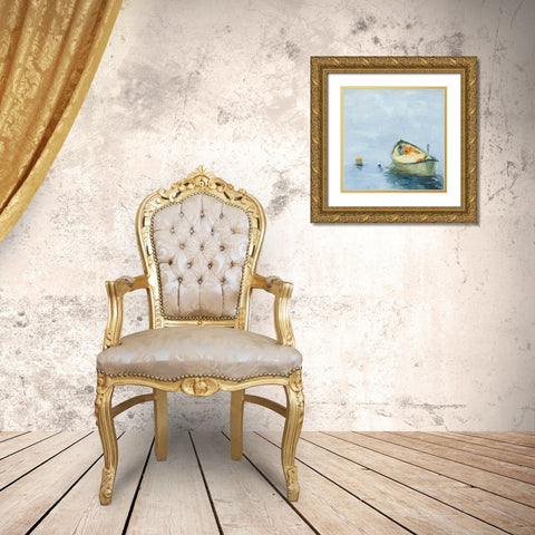 Fog before Sun Gold Ornate Wood Framed Art Print with Double Matting by Wakefield, Martha