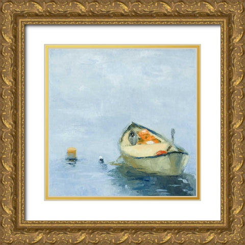 Fog before Sun Gold Ornate Wood Framed Art Print with Double Matting by Wakefield, Martha