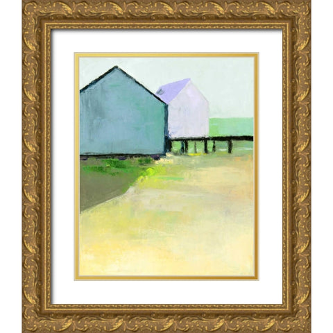 Marina Gold Ornate Wood Framed Art Print with Double Matting by Wakefield, Martha