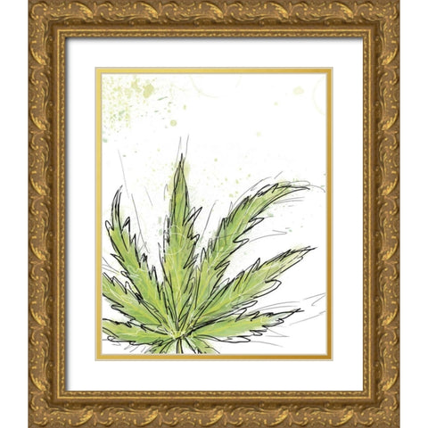 Train Wreck Gold Ornate Wood Framed Art Print with Double Matting by Weiss, Jan