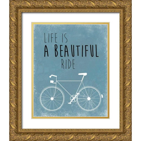 A Beautiful Ride Gold Ornate Wood Framed Art Print with Double Matting by Weiss, Jan