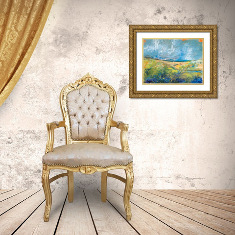 Early Springs Days Gold Ornate Wood Framed Art Print with Double Matting by Weiss, Jan