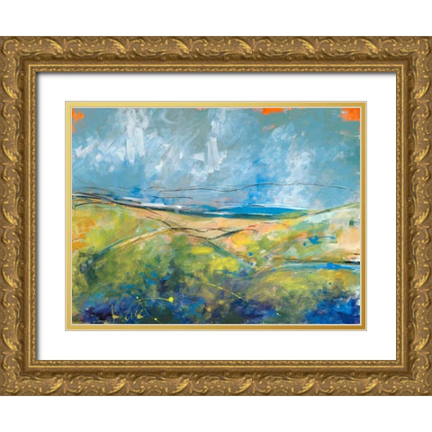 Early Springs Days Gold Ornate Wood Framed Art Print with Double Matting by Weiss, Jan