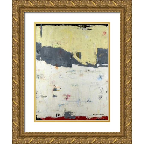 Shift Gold Ornate Wood Framed Art Print with Double Matting by Weaverling, Julie