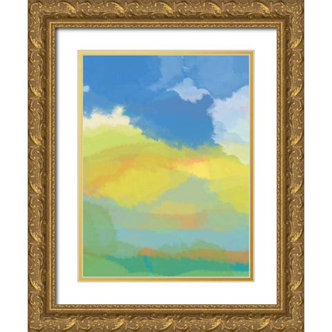 Break in the Weather Gold Ornate Wood Framed Art Print with Double Matting by Weiss, Jan