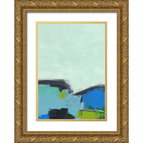 Landscape No. 98 Gold Ornate Wood Framed Art Print with Double Matting by Weiss, Jan