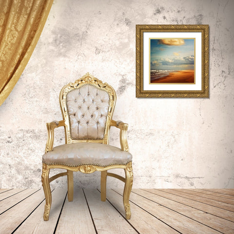 Dream Beach Gold Ornate Wood Framed Art Print with Double Matting by Wuestenhagen, Dirk