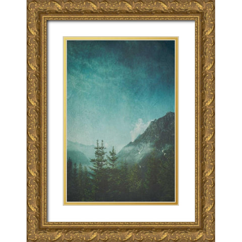 Valley View Gold Ornate Wood Framed Art Print with Double Matting by Wuestenhagen, Dirk