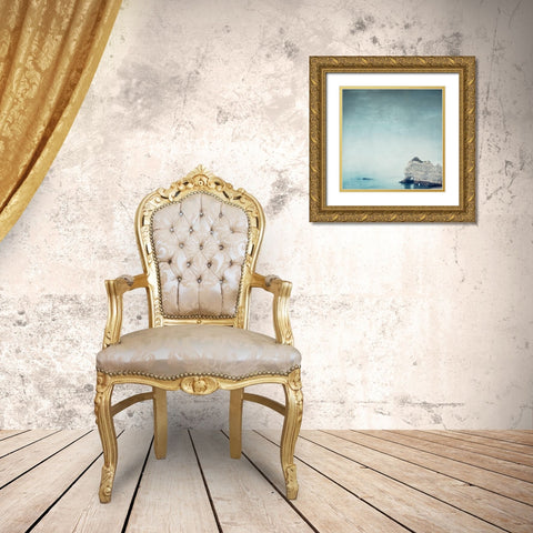 Falaise dÃ¢â‚¬â„¢Amont Gold Ornate Wood Framed Art Print with Double Matting by Wuestenhagen, Dirk