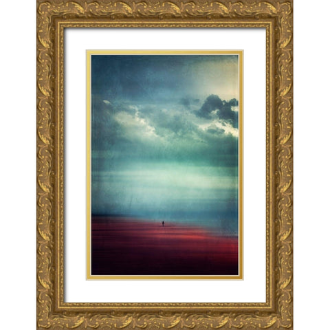 Enjoying Silence Gold Ornate Wood Framed Art Print with Double Matting by Wuestenhagen, Dirk