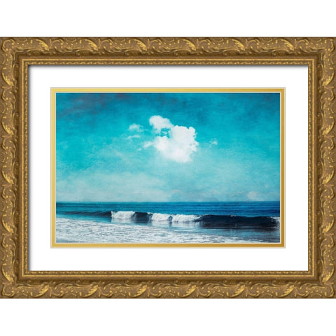 Sea Blues Gold Ornate Wood Framed Art Print with Double Matting by Wuestenhagen, Dirk