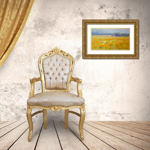 Meadow 1 Gold Ornate Wood Framed Art Print with Double Matting by Yeremyan, Vahe