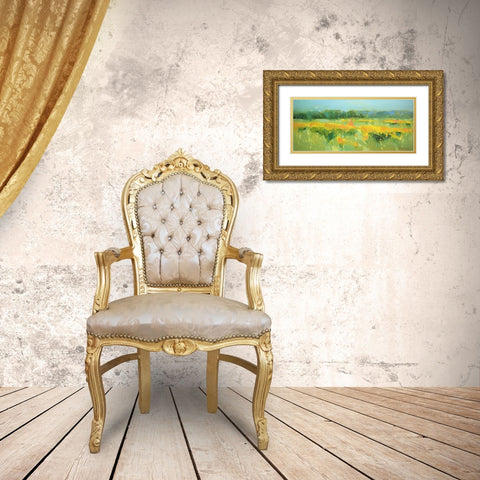 Meadow - Panel Gold Ornate Wood Framed Art Print with Double Matting by Yeremyan, Vahe