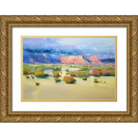 Canyon View Gold Ornate Wood Framed Art Print with Double Matting by Yeremyan, Vahe