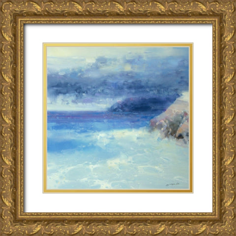 Pacific Coast No. 2 Gold Ornate Wood Framed Art Print with Double Matting by Yeremyan, Vahe