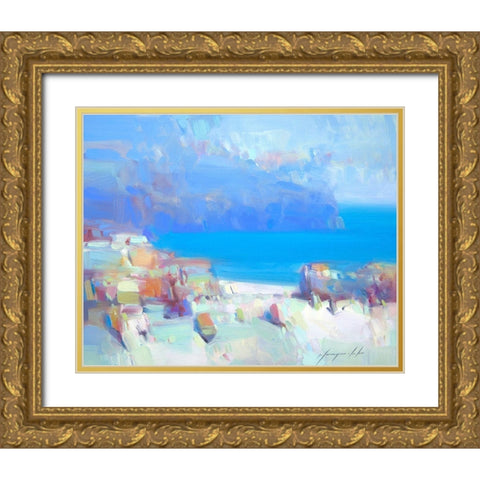 Pacific Coast Gold Ornate Wood Framed Art Print with Double Matting by Yeremyan, Vahe
