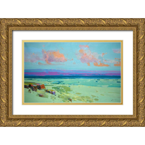 Pacific Coast Gold Ornate Wood Framed Art Print with Double Matting by Yeremyan, Vahe