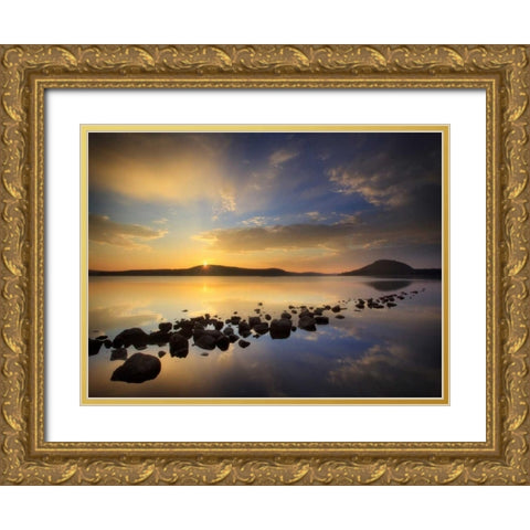 Glass Gold Ornate Wood Framed Art Print with Double Matting by Zephyr, Patrick
