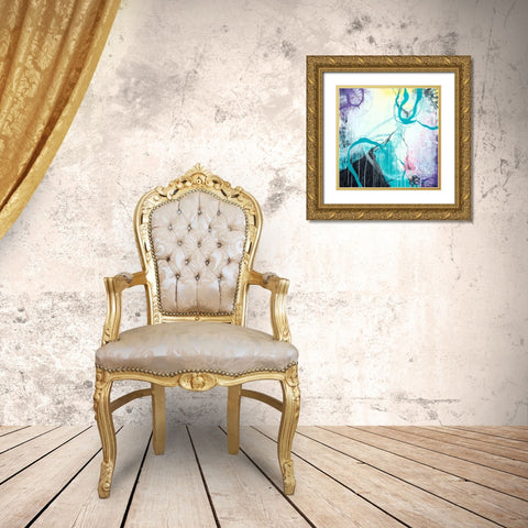 Ice Wind Gold Ornate Wood Framed Art Print with Double Matting by Zivoin, Romeo