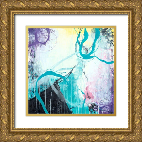 Ice Wind Gold Ornate Wood Framed Art Print with Double Matting by Zivoin, Romeo