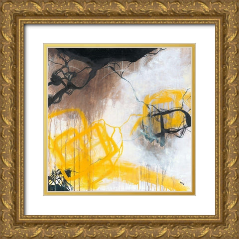 Tension Gold Ornate Wood Framed Art Print with Double Matting by Zivoin, Romeo